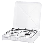 Iskra Gaskocher 4 flammig, 5,85 kW, Campingherd mit Deckel