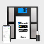 Iskra Körperanalysewaage, Bluetooth, LCD Anzeige, 150 kg