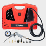 Iskra Luftkompressor Auto, tragbar, mit Manometer