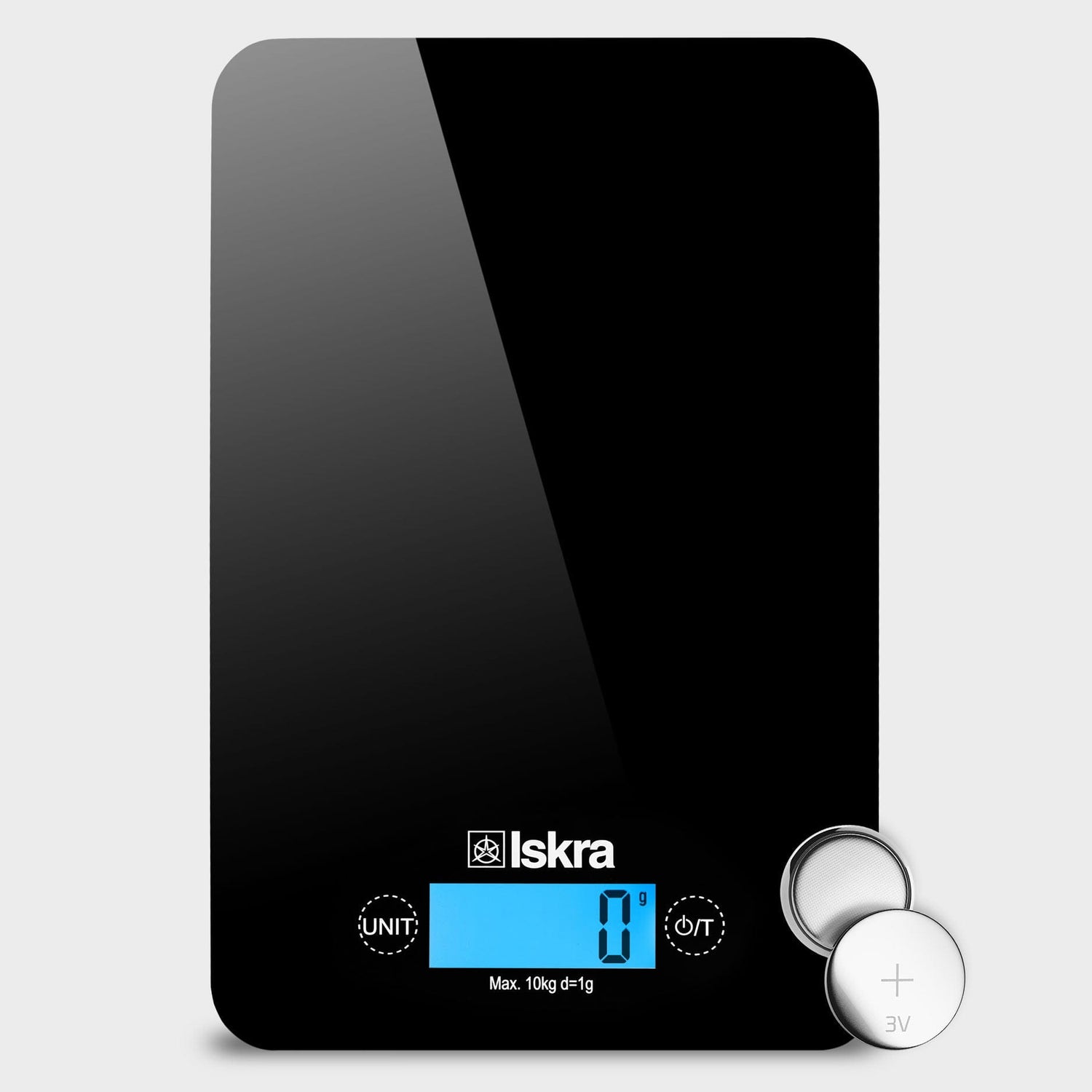Iskra Küchenwaage digital, Tragkraft, Touchfunktion, Schwarz