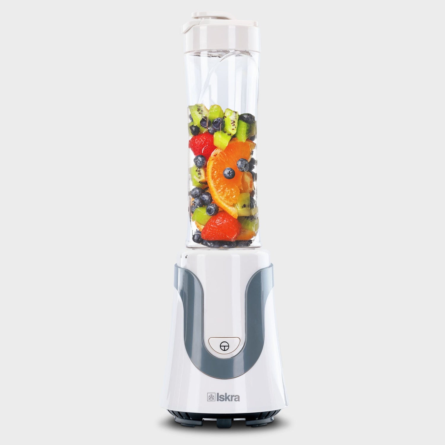 Iskra Smoothie Maker to go, 600 ml Trinkflasche, Weiß